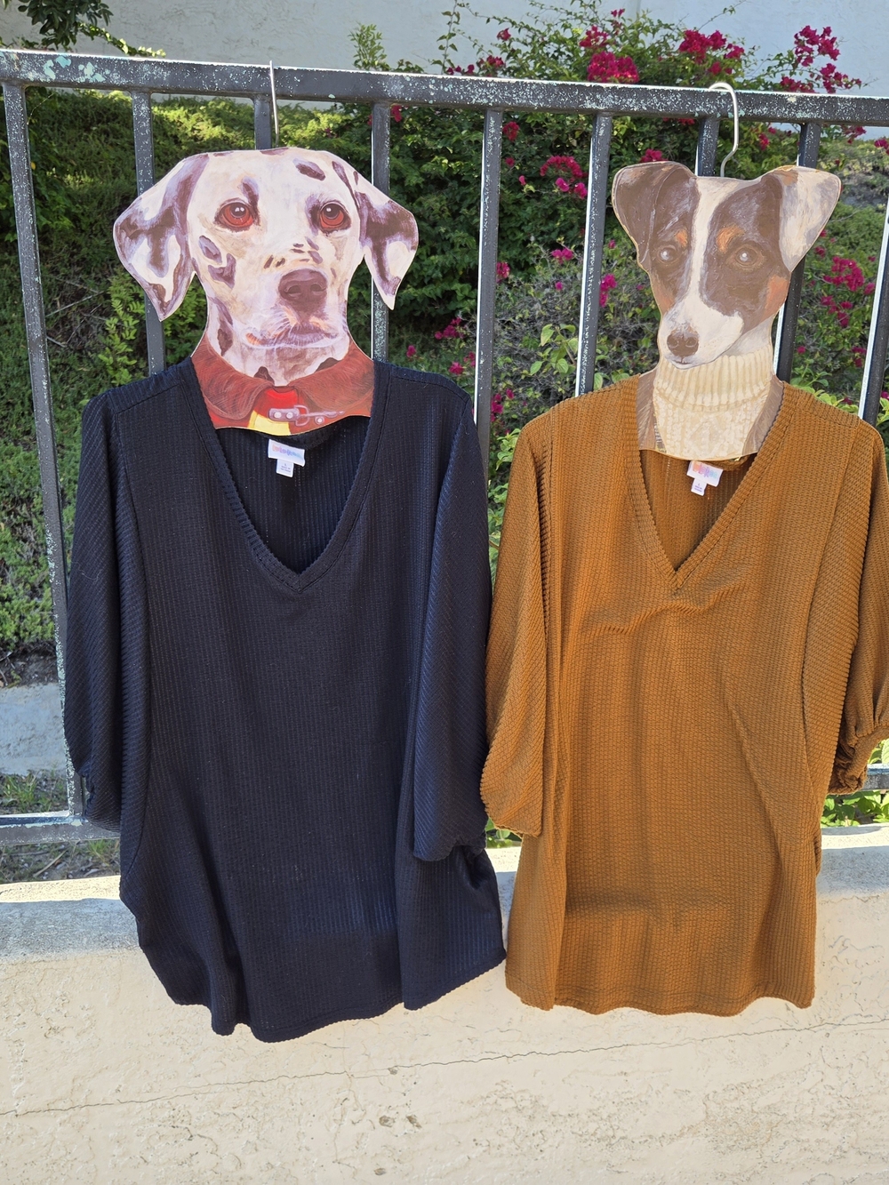 Two LuLaRoe  Renee V-Neck Tops